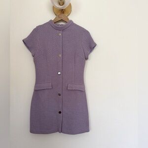 NWOT Zara - Tweed Mini Dress in Lavender Purple - Large